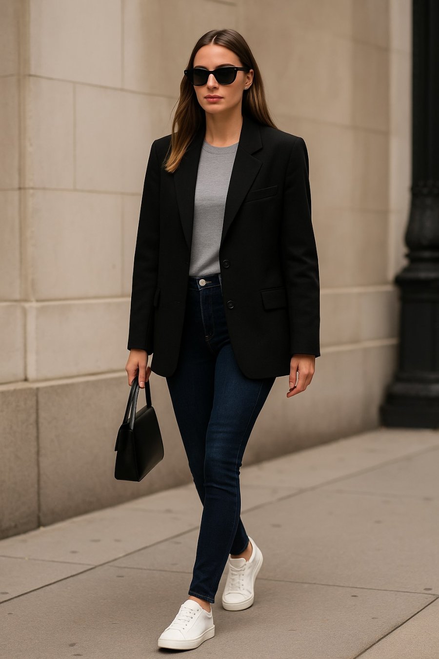 Skinny jeans mới co giãn nhẹ, thoải mái nhưng vẫn giữ đường nét thanh lịch.