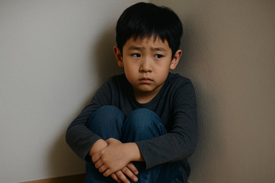 Trẻ thường co mình và sống trong lo sợ khi bị mắng mỏ hay đe dọa từ người lớn