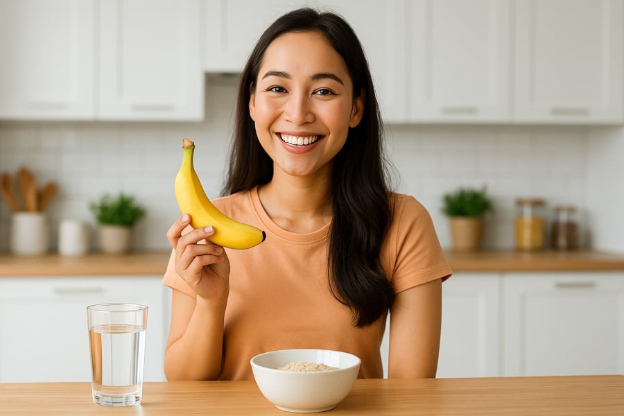 Thêm một trái chuối vào bữa sáng mỗi ngày giúp tăng năng lượng và cải thiện tiêu hóa.
