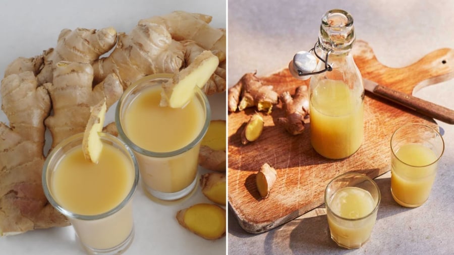 Nước ép gừng mang lại nhiều lợi ích cho sức khỏe như cải thiện tiêu hóa, tăng cường miễn dịch.