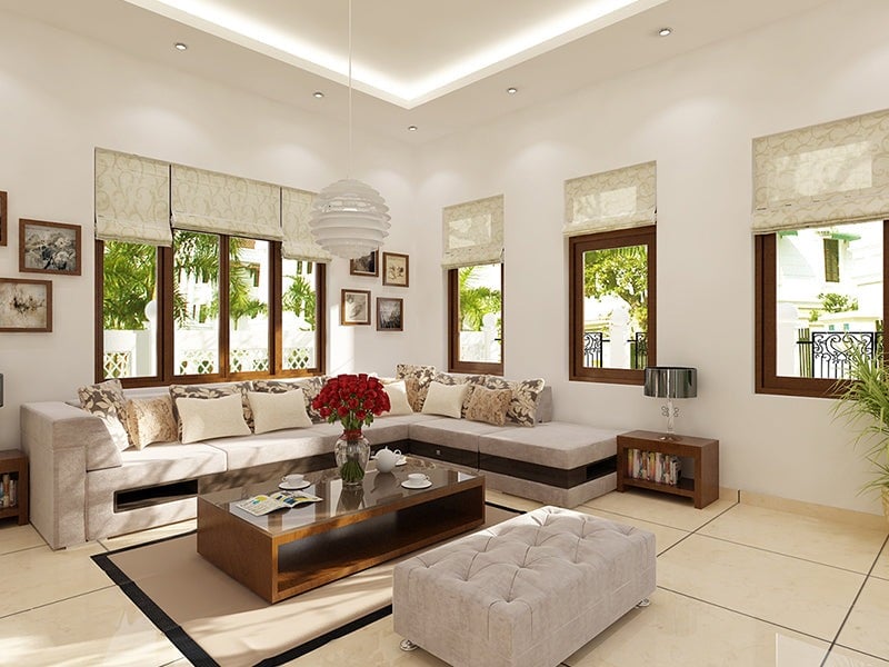 Hình dáng sofa cũng ảnh hưởng đến vận thế gia đình. Ảnh minh họa