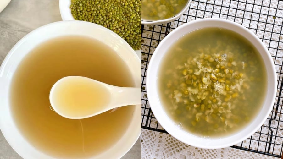 Nước đậu xanh hỗ trợ làm mát gan, thải độc gan.