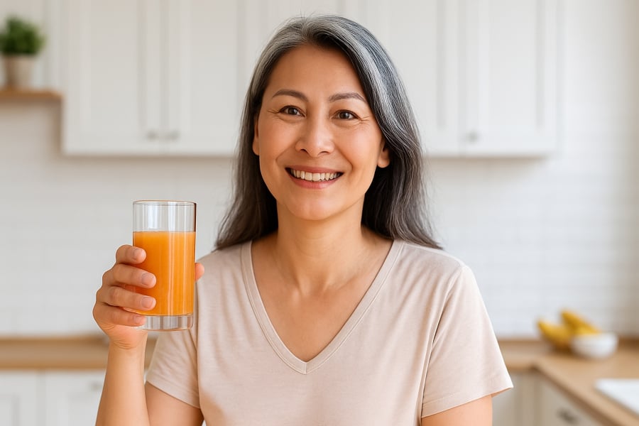 Bổ sung vitamin C mỗi ngày giúp phụ nữ giữ được năng lượng tích cực và vẻ ngoài tươi trẻ.