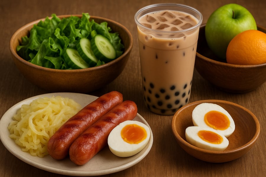 Thay vì đồ muối và đồ ngọt, hãy chọn rau xanh và trái cây tươi để dạ dày khỏe mạnh hơn mỗi ngày.