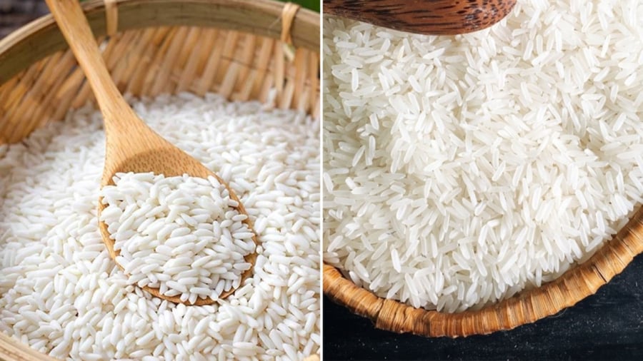 Gạo nếp và gạo tẻ đều có amilozo và amilopectin.