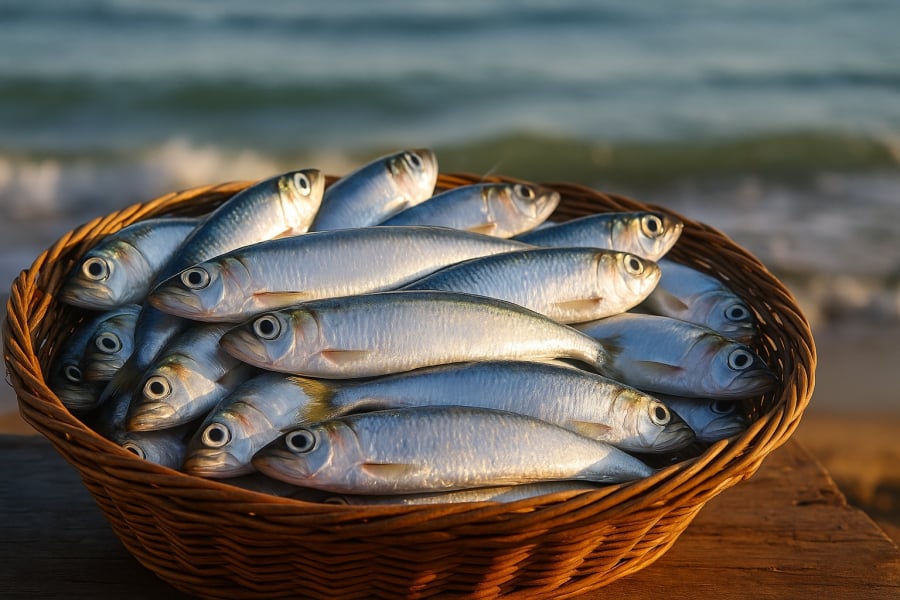 Cá trích – loài cá tự nhiên giàu Omega-3, “báu vật” của biển mùa thu.