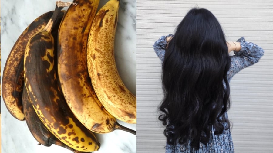 Chăm ủ tóc bằng chuối, bạn sẽ có mái tóc suôn mượt, bóng khỏe tự nhiên.  