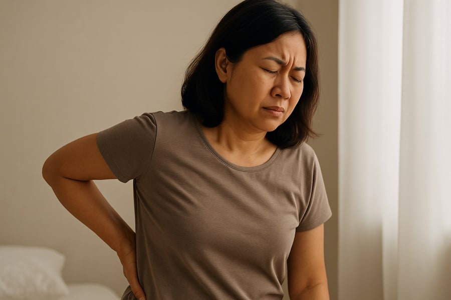 Đau mỏi vùng thắt lưng đôi khi là dấu hiệu thận đang “kêu cứu”.