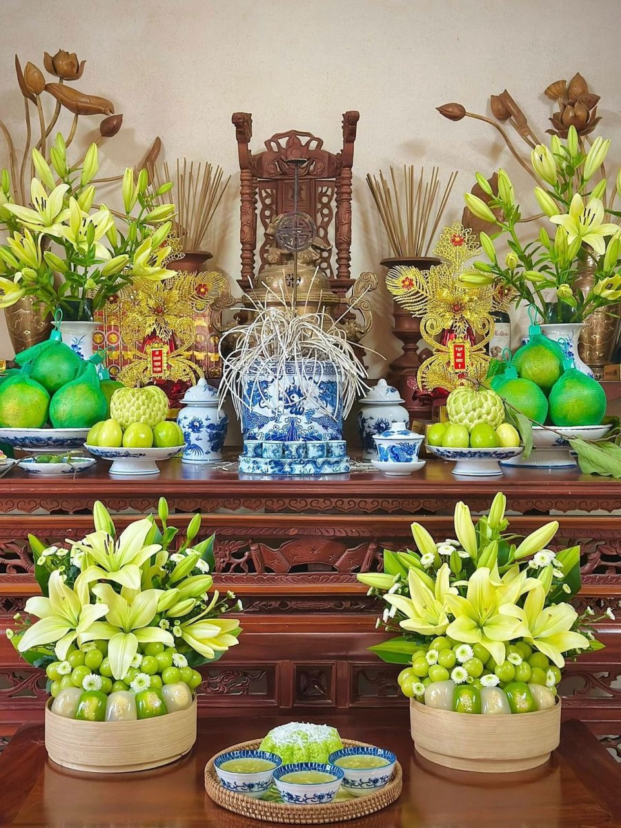 Ban thờ thanh tịnh biểu thị cho phong thủy tȏ́t