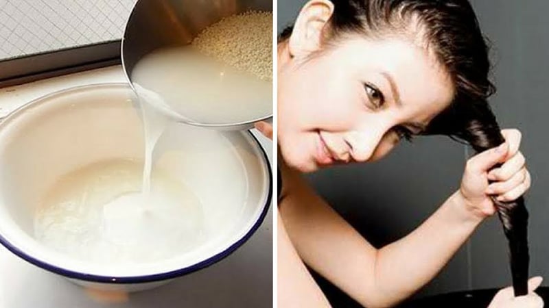 Thành phần axit amin và protein trong nước vo gạo có khả năng thẩm thấu sâu vào thân tóc, cung cấp dưỡng chất cần thiết để củng cố cấu trúc sợi tóc