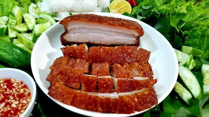Cách làm thịt áp chảo giòn bì ngon