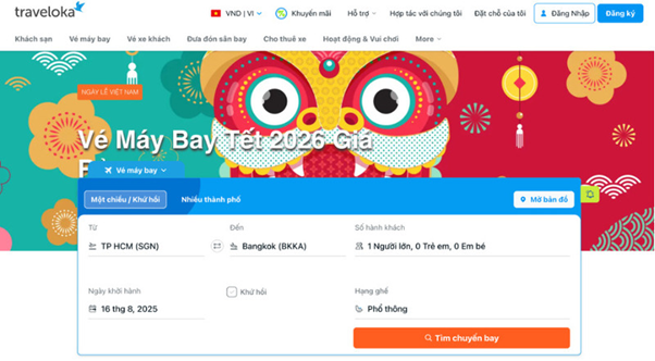 Traveloka là nền tảng săn vé máy bay uy tín được nhiều người Việt lựa chọn