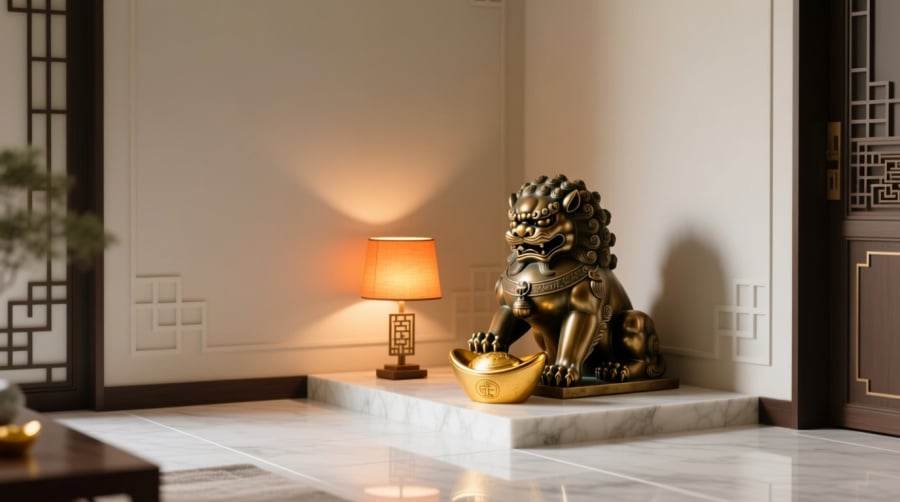Bố trí tài vị hợp lý với vật phẩm phong thủy giúp vận may và tiền bạc chảy vào nhà quanh năm