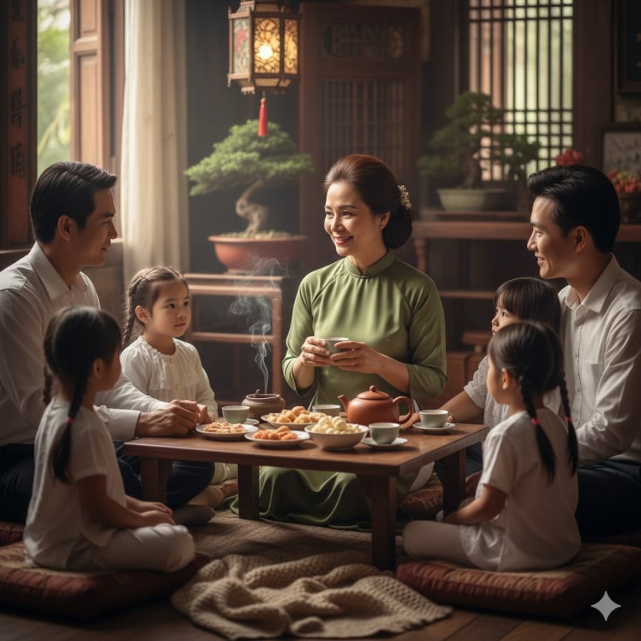 Sau tuổi 50, sống điềm đạm và biết giữ lời là cách giữ vững hòa khí trong gia đình.