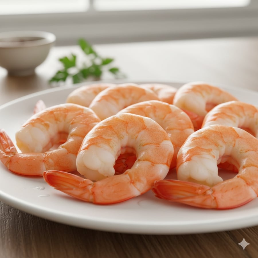 Tôm vẫn giữ được độ dai, ngọt sau khi rã đông nhờ mẹo bảo quản đúng cách.