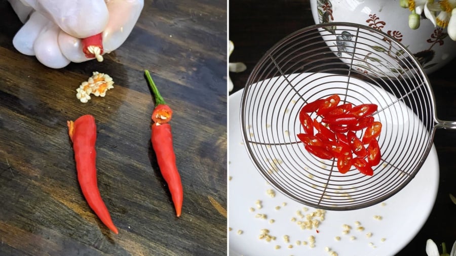 Thời điểm cho ớt vào món ăn cũng làm ảnh hưởng đến độ cay.