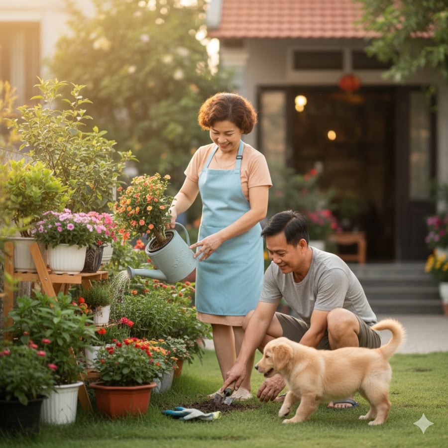 Hạnh phúc tuổi trung niên đến từ sự đủ đầy – cả trong tâm hồn và tài chính.