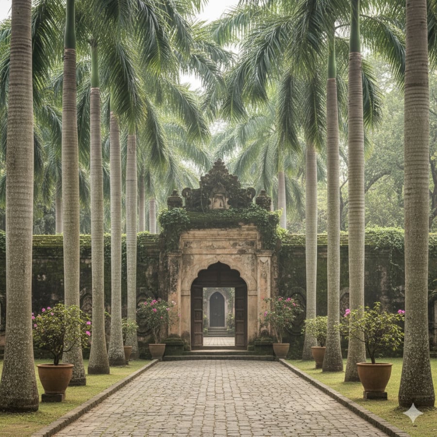 Từ xa xưa, hình ảnh cây cau gắn liền với nếp nhà Việt, không chỉ mang ý nghĩa văn hóa mà còn chứa đựng triết lý phong thủy sâu sắc. Cây cau có thân thẳng, cao vút, lá tỏa đều, tượng trưng cho chính trực, thanh khiết và hanh thông.    