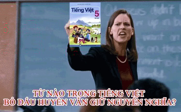 Quiz: Từ nào trong tiếng Việt bỏ dấu huyền mà vẫn giữ nguyên nghĩa?
