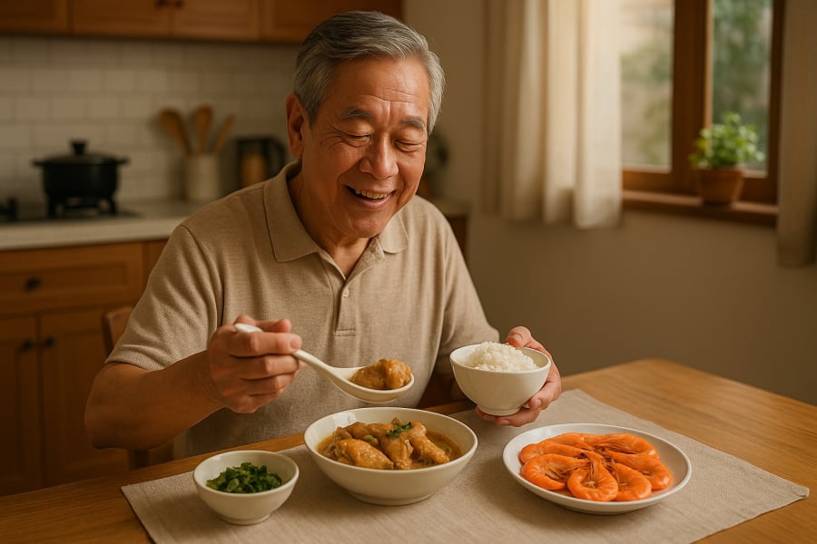 Bổ sung thực phẩm giàu collagen và canxi như cánh gà, tôm giúp xương khớp dẻo dai, đôi chân vững vàng hơn.