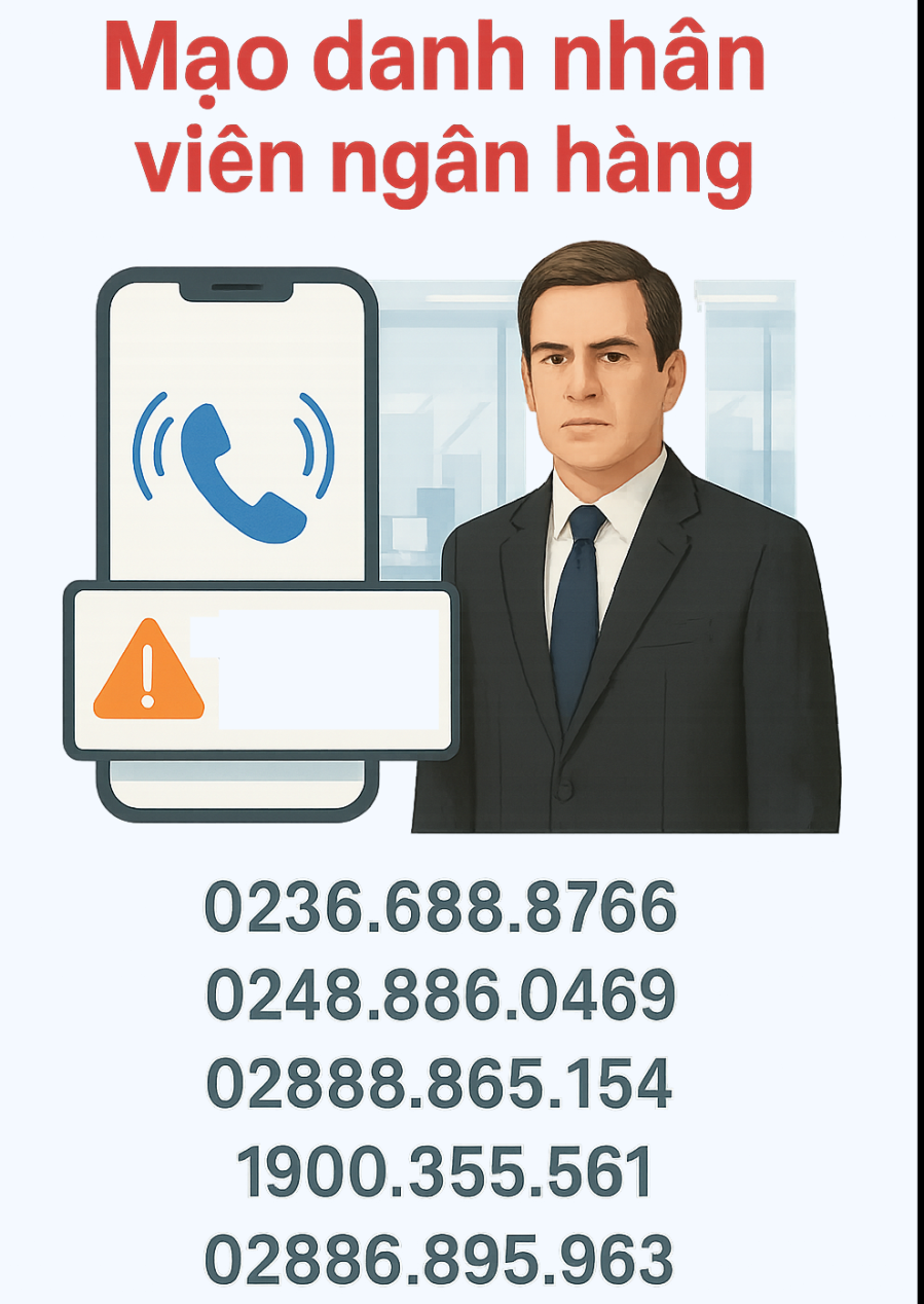 Kẻ gian sử dụng để mạo danh nhân viên ngân hàng tư vấn phát hành thẻ tín dụng sau đó dẫn dụ 