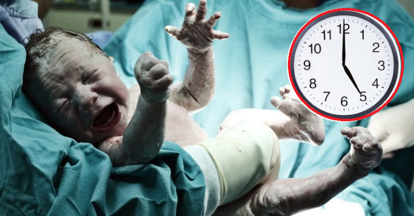 Trẻ sinh khung giờ may mắn