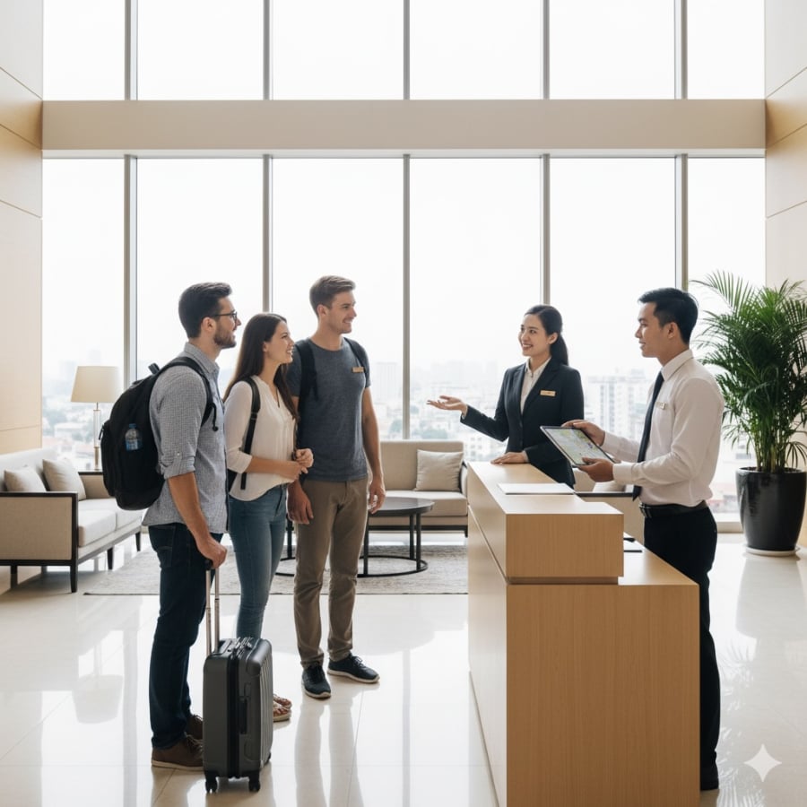 Ngành Quản trị khách sạn – một trong những “mỏ vàng cơ hội” với mức thu nhập cao và nhu cầu nhân lực lớn.