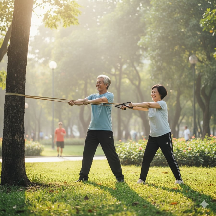 Duy trì rèn luyện sức mạnh cơ bắp giúp nâng cao tuổi thọ và tinh thần tích cực.