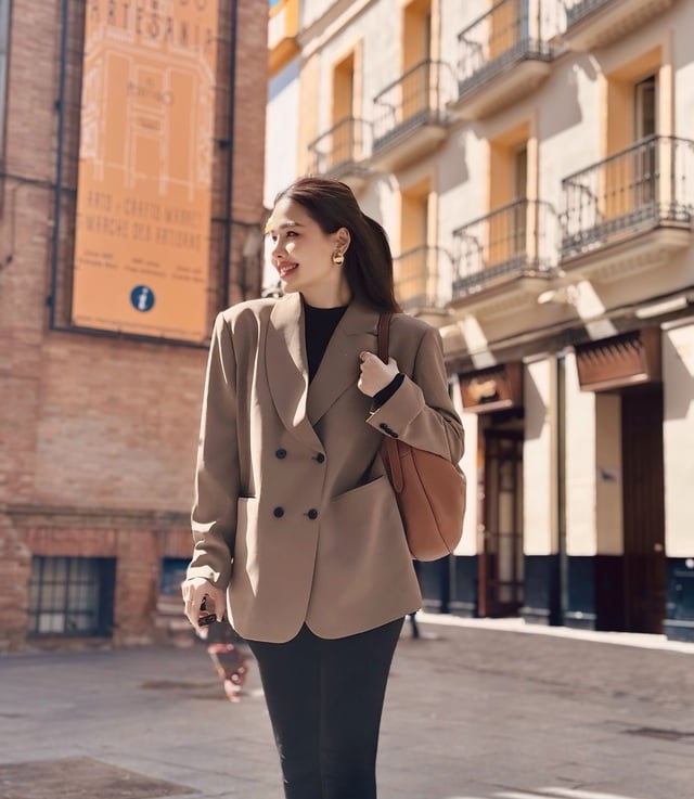 Phanh Lee vẫn yêu thích những item cơ bản và mang tính ứng dụng cao, trong đó blazer là món đồ không thể thiếu. 