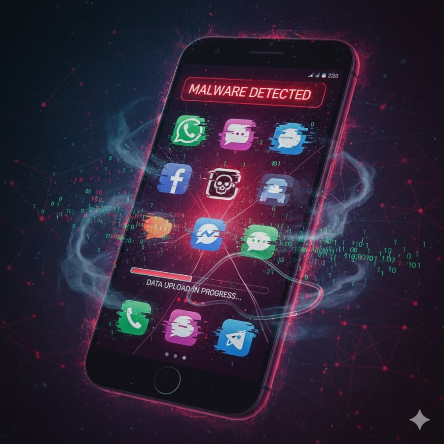 12 ứng dụng chat Android ngụy trang chứa phần mềm gián điệp VajraSpy đánh cắp dữ liệu người dùng.