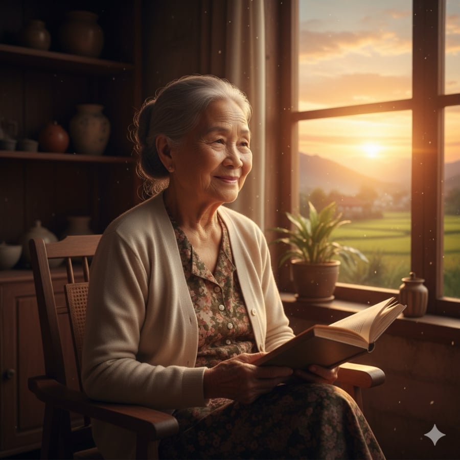 Giữ tinh thần lạc quan là cách đầu tư giúp tuổi già an yên và hạnh phúc.