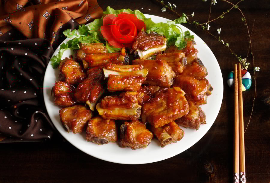 sườn xào chua ngọt mềm tan