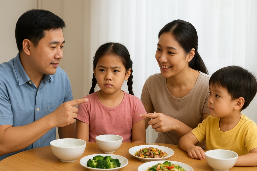 Cha mẹ là tấm gương và người uốn nắn để con học cách biết ơn từ những điều nhỏ nhất.