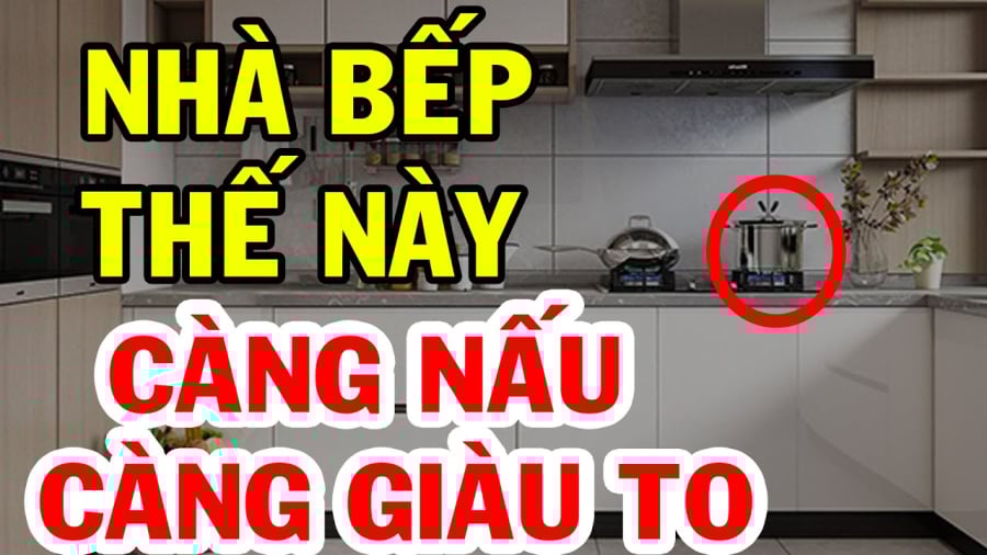 Vị trí đặt bếp nấu hút tài lộc