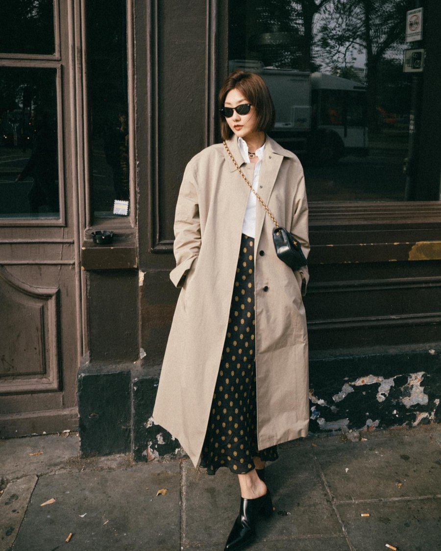 Trong thế giới áo khoác thu đông, trench coat luôn là biểu tượng bất diệt. 