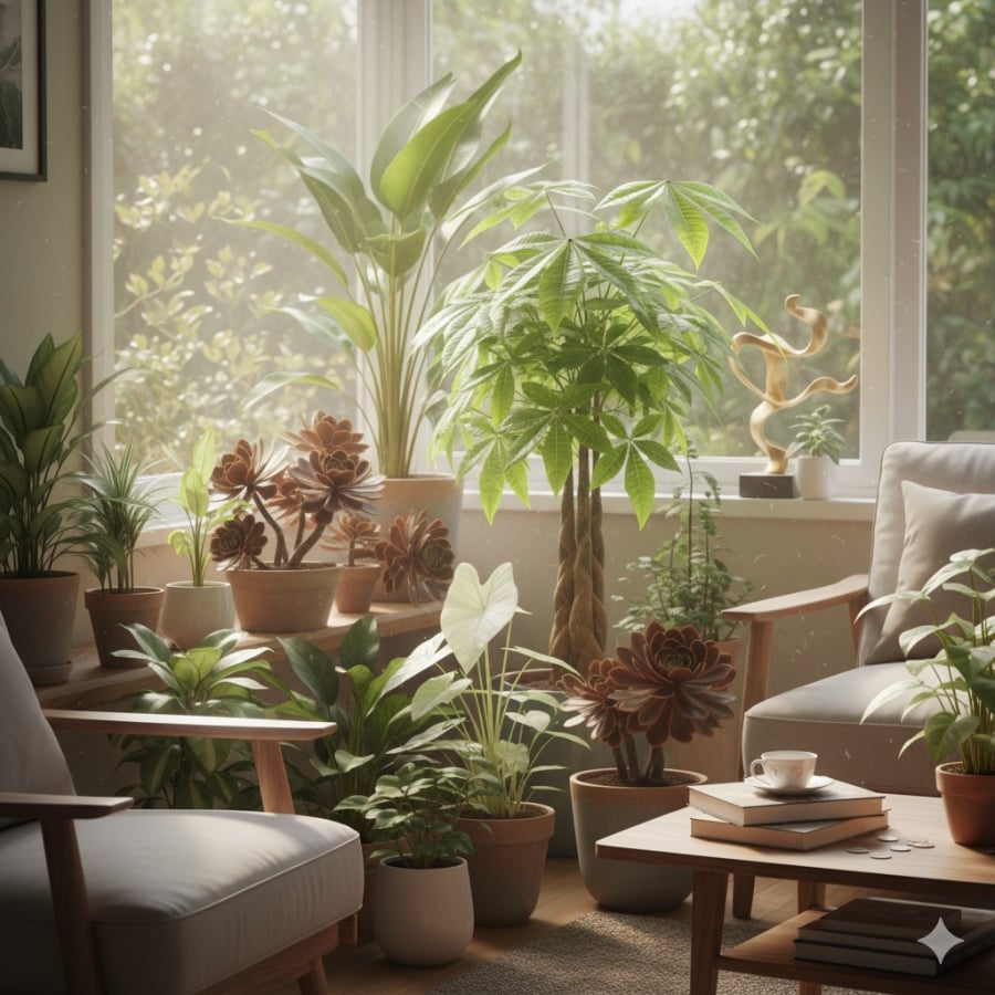 Cây phong thủy hợp mệnh Kim giúp không gian sống cân bằng năng lượng và mở ra vận may tài lộc.