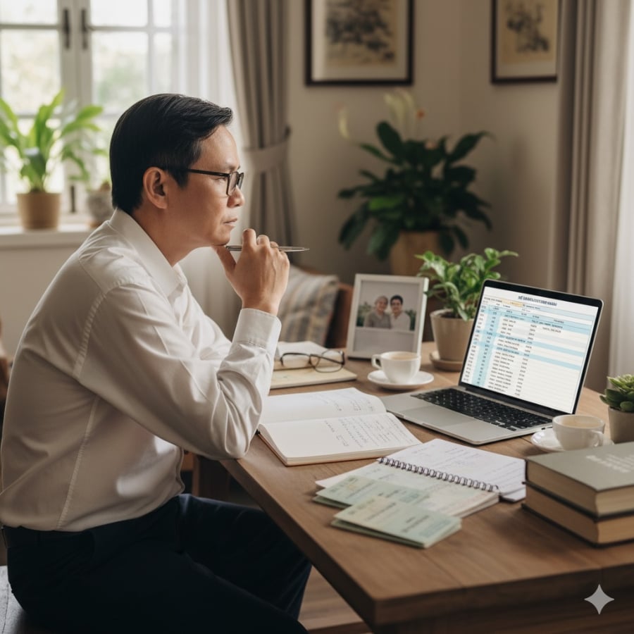 Chuẩn bị tài chính từ tuổi 50–60 giúp tuổi già tự chủ và an yên hơn.