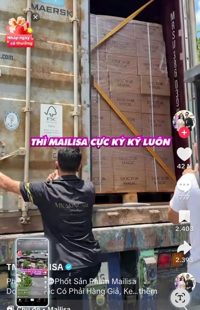 Bên cạnh đó, tại thời điểm kiểm tra, công ty chưa xuất trình đầy đủ hồ sơ thông tin một số sản phẩm, bao gồm nhãn sản phẩm, tờ hướng dẫn sử dụng, công bố sản xuất, đánh giá an toàn mỹ phẩm và tài liệu thuyết trình về tính năng, công dụng. 