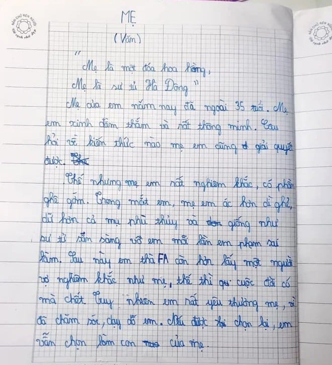 Bài văn tả mẹ của học sinh ʟớp 4