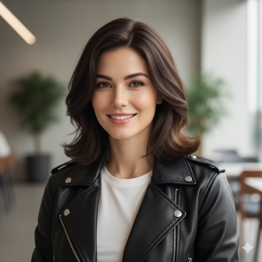 Vẻ đẹp tự nhiên, năng động và tràn đầy sức sống. Kiểu tóc layer ngang vai bồng bềnh nhẹ nhàng, kết hợp cùng phong cách casual chic, tạo nên sự trẻ trung và thân thiện. Dễ dàng thu hút mọi ánh nhìn!