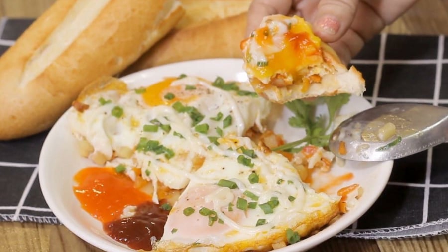 Bánh mì trứng – đơn giản, giàu đạm, no lâu    