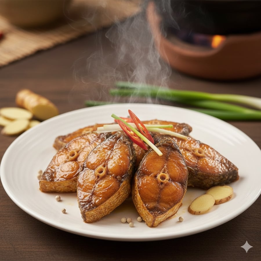 Cá nấu đúng gia vị giữ vị ngọt tự nhiên, thơm lừng, đậm đà mà không tanh.