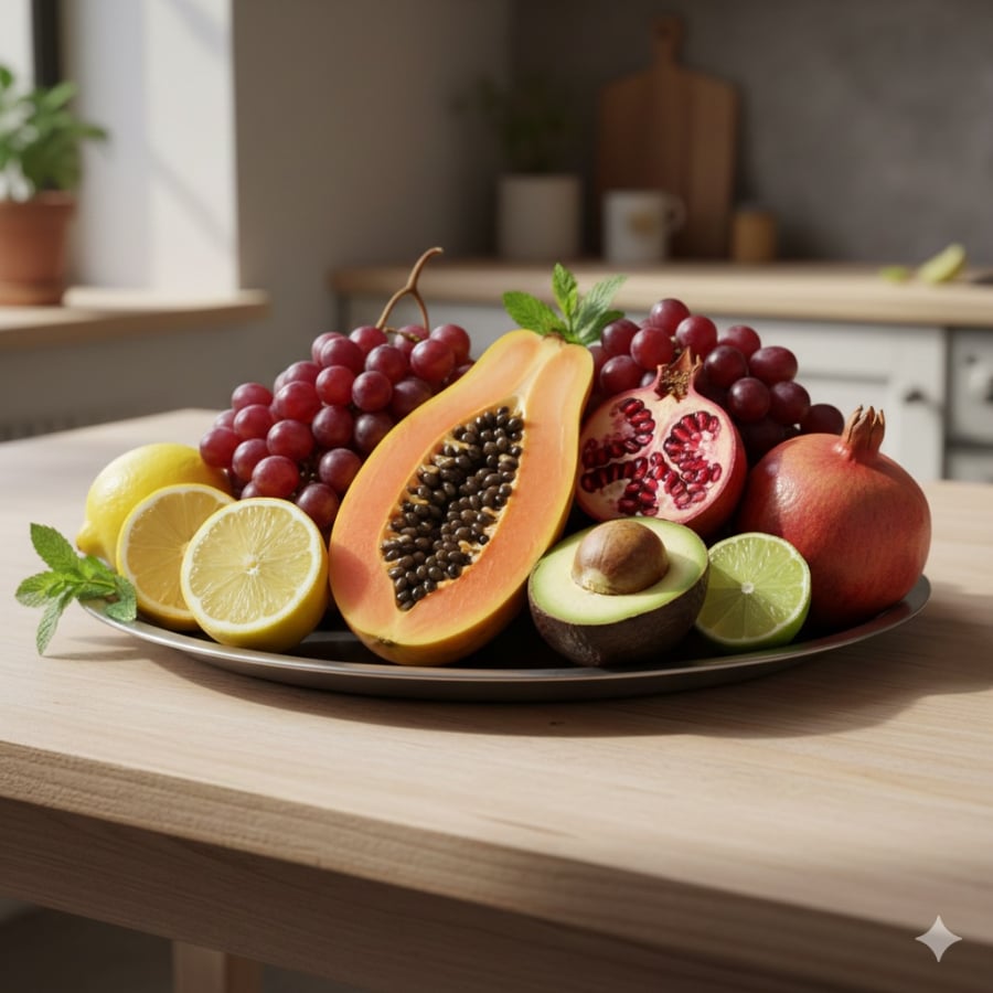 5 loại quả quen thuộc giúp hỗ trợ giải độc gan thận và tăng cường sức khỏe hàng ngày.