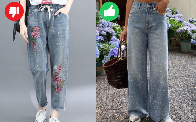 Jeans luôn là lựa chọn cơ bản và linh hoạt, nhưng không phải mẫu nào cũng phù hợp.