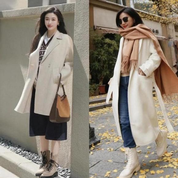 Chiếc áo khoác trắng kem mang đến vẻ thanh thoát, nhẹ nhàng và ấm áp, giúp làm sáng bừng làn da ngay lập tức. 