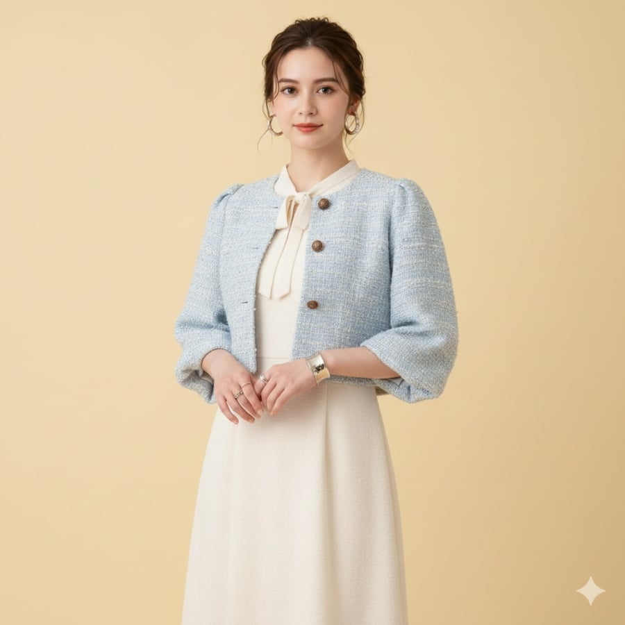 Áo khoác dáng ngắn - từ vải dạ, tweed, dệt kim cho đến blazer crop - trở thành điểm nhấn giúp làm sáng tổng thể trang phục
