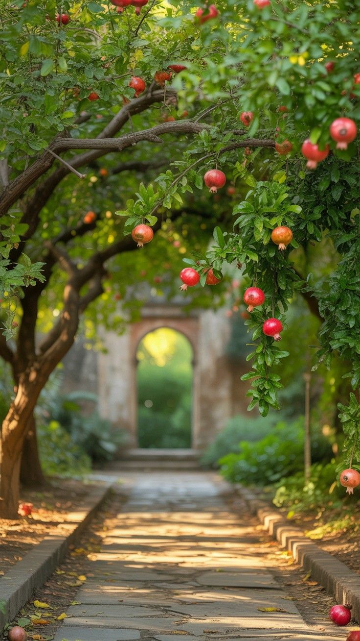 Cây lựu trước nhà vừa đẹp vừa hữu ích