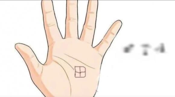 Dấu hiệu chữ Điền xuất hiện dưới dạng một ô vuông hoặc bốn ô nhỏ ghép lại, thường nằm gần đường Sinh mệnh hoặc đường Sự nghiệp.