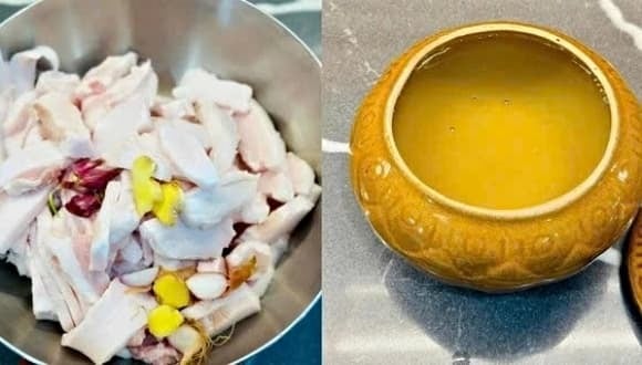 Thêm 1 thìa dầu sau khi tắt bếp giúp bổ sung chất béo cho trẻ nhỏ và người già mà không làm biến đổi chất.