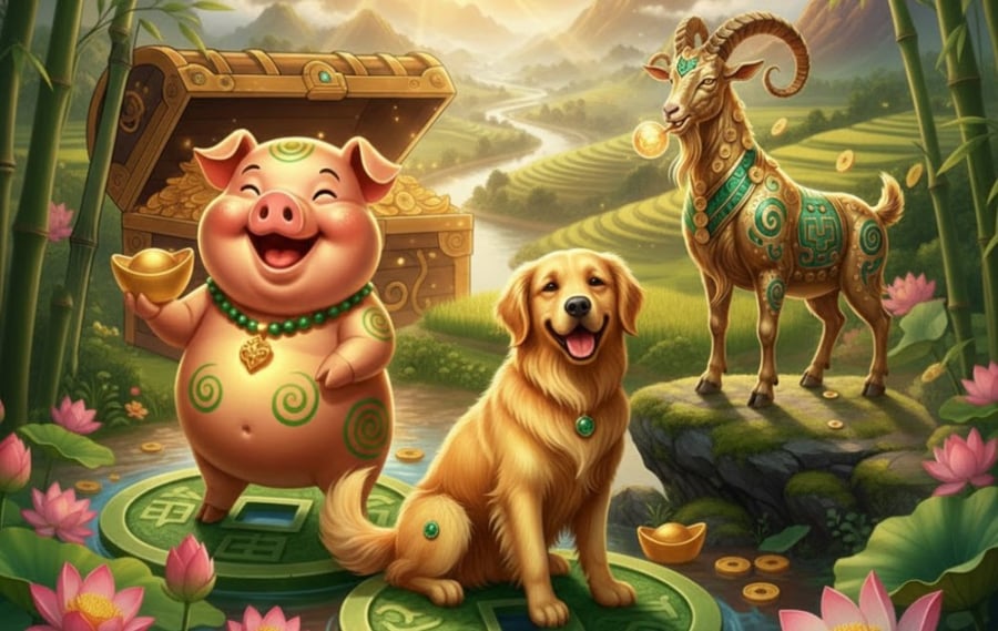 Nhắc đến con giáp hiền lành mà hưởng lộc không thể bỏ qua tuổi Tuất. 